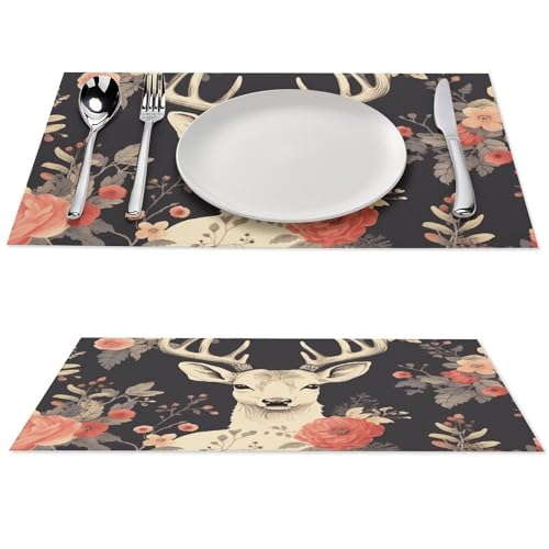 Sets de table lavables en PVC fini les taches sur la table de repas