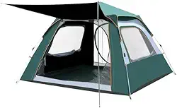 Barraca Camping Automática 4-6 Pessoas Pop-up Impermeável Com Mosquiteiro Para Praia e Trilha