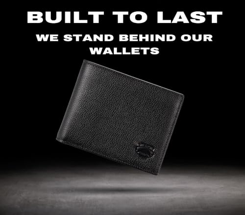 Image of Stealth Mode Leather Bifold Wallet for Men With ID Window and RFID Blocking