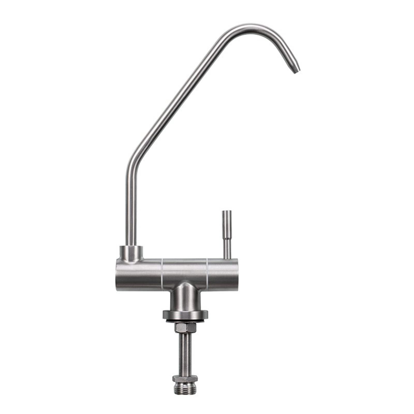 WDSOPK Water Filter Kitchen Tap Folding Pure Faucet Stainless Steel Brushed Rotating Faucet for Water Purifier-B (C A)