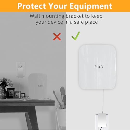 Image of Mamerry Wall Mount Bracket for eero Pro 7 Router - Space-Saving Tri-Band Wi-Fi 7 Mesh System Accessory, Easy Installation Compatible with eero Pro 7(2 Pack)