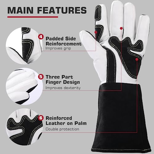 Careta de soldar con guantes TIG miniatura 7