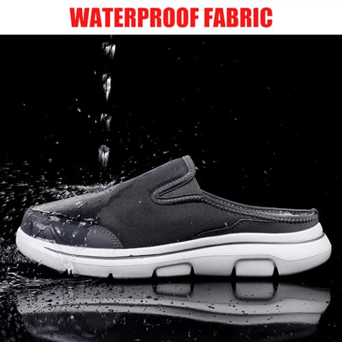 Women's Mesh Plush Slip-on Walking Mule Shoes Comfort Warm Plush Lining Lightweight Non-Slip Casual Flat Sneakers Winter Slippers Indoor Outdoor for Men and Women3
