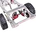 DAIKONRICH Used for MN Model 1/12 for MN82 LC79 MN78 RC Car Parts Metal Upgrade Front and Rear Assembly Kit(BlackandRed)