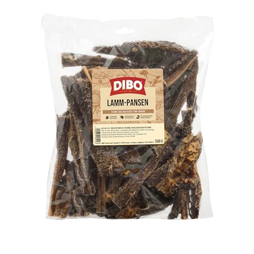 DIBO Lammpansen, 500g-Beutel, der kleine Naturkau-Snack oder Leckerli für Zwischendurch, Hundefutter, Qualitätskauartikel ohne Chemie