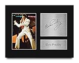 HWC Trading Elvis Presley Gifts USL Printed Signed Autograph Picture for Music Memorabilia Fans - US Letter Size