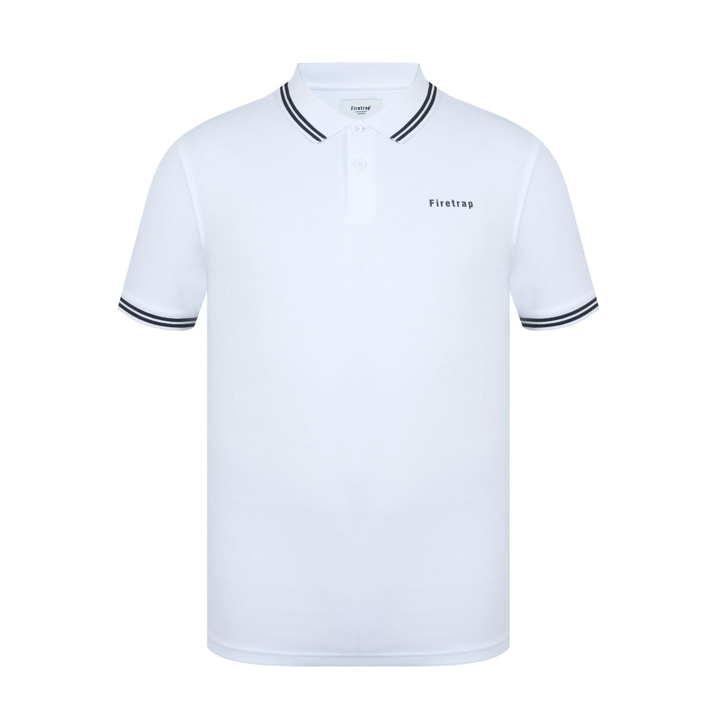 Firetrap Mens Lazer Polo Shirt White M