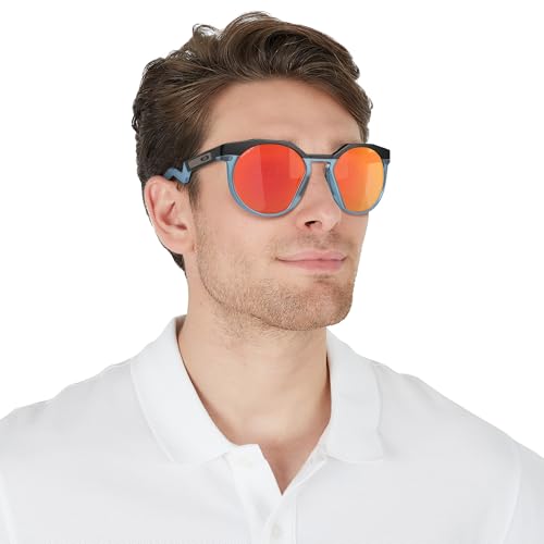 Image of Oakley Sunglasses for Men - OO9242 HSTN High-Bridge, Round Sunglasses PRIZM Lenses