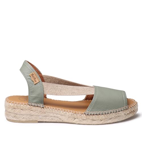 Image of Toni Pons - ETNA - Flat leather sandal with elastics