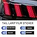 Dogary 2 PCS Car Rear Tail Light Sticker, DIY Honeycomb Type Non-light-blocking Decal, Self-adhesive Water-proof Decorative sticker, Universal Personality Tint Film Sheet (Black)
