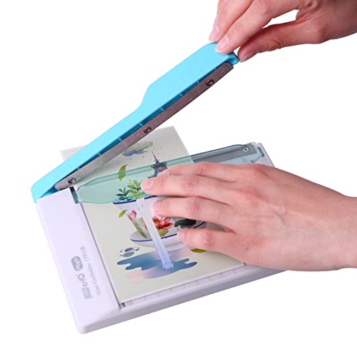 KW-trio ミニペーパートリマー 軽量ギロチンカッター 10枚収納 家庭用 オフィス 学校用