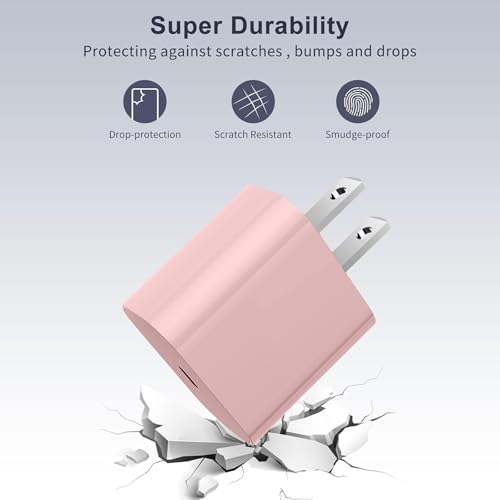 Image of iPhone Fast Charger,Type C Wall Charger Block Plug and 6ft USB C to Lightning Charging Cable Cord Long,Power Adapter Cube Brick Box for Apple iPhone 14 Pro Max /14 Plus /14 /13 /12 Mini /11 /XS Max /XR /iPad