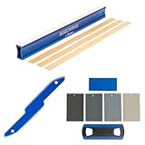MusicNomad 11 pc. Guitar Fret Leveling Kit, Luthier & Tech Fret Level Beam, Crowning File & Polish Set (MN872)