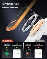 GEEKERA 3 in 1 Ladestation für Apple, Faltbar Mag Safe Ladestation für Apple Watch und iPhone, Induktive Ladegerät Kompatibel mit iPhone Air/17/16/15/14/13/12, Apple Watch 11-2, Weiß-Grau – Ansicht 4