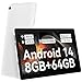 Laptok Tablet 10 pollici Android 14 Tablet con Octa-Core, Face ID, 8GB+64GB+1TB...
