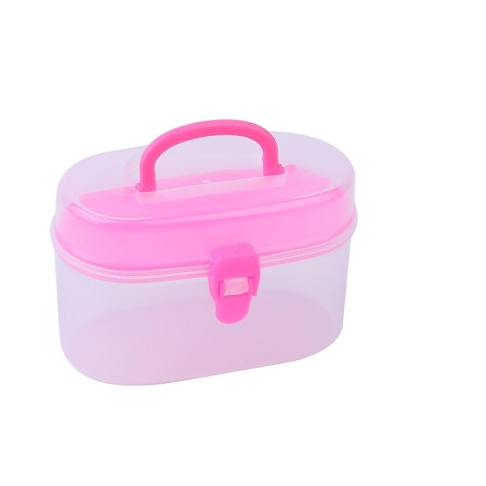 2 pezzi multifunzione for cucire scatola di immagazzinaggio for cucito filo for plastica contenitore for strumenti custodia organizer(Pink)