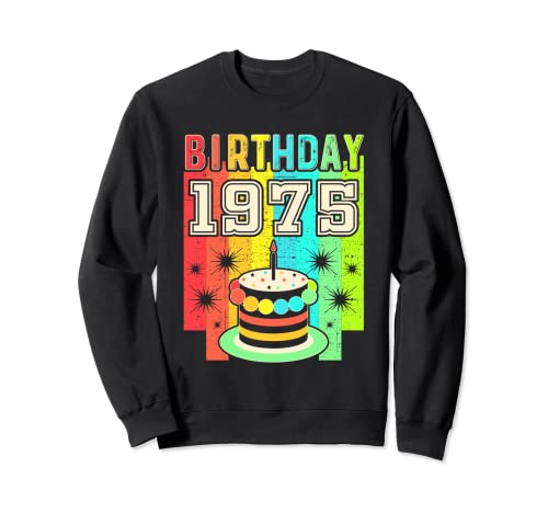 Camisetas vintage de 1975 para mujer, retro, divertidas, cumpleaños de 1975 Sudadera