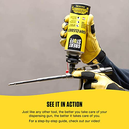 Image of Great Stuff Foam Cleaner | Polyurethane Foam Residue Remover, 12 oz. (12 Pack)