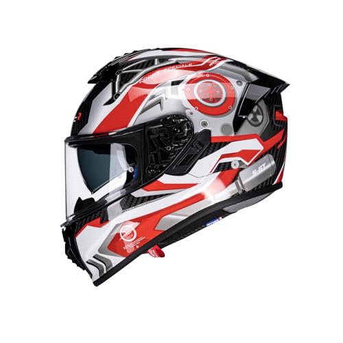 Casque de moto intégral S-GT Carbon avec poches de haut-parleurs intégrées