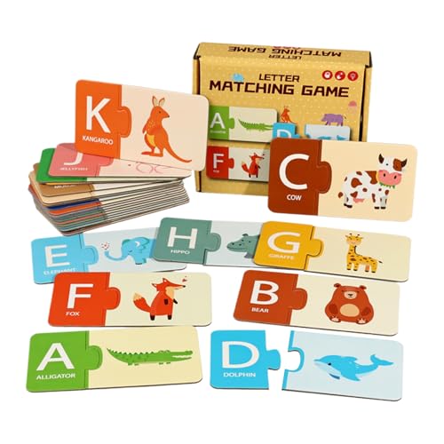Juego de asignación para niños, tarjetas educativas, juego de asignación de letras para niños, juguete educativo, pensamiento lógico, promoción temprana, ideal para interacción familia-padre-hijo