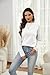 RICHSTORY Womens Fall Fashion 2025 Casual Long Sleeve Crewneck Crochet Sweater Loose Lightweight Knit Fall Sweaters for Women White Large