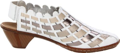 Rieker Hi-Top Trainers Women's 46778 Low Shoes, Weiß, 7 | Image 5