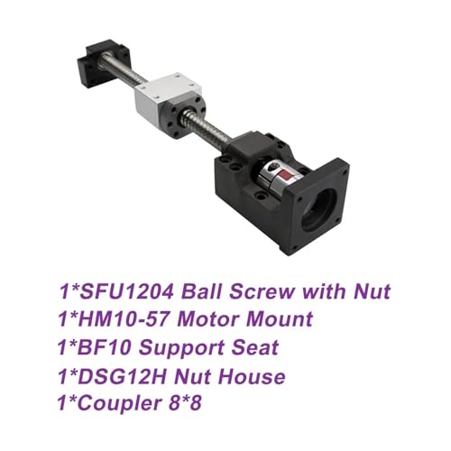 Vis à billes SFU1204 C7 kit de guidage linéaire 650mm pour axe motorisé CNC
