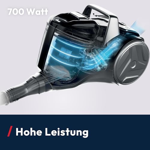 Hoover HP1 kompakter Boden-Staubsauger beutellos | Parkettdüse | 700 W – Ansicht 2