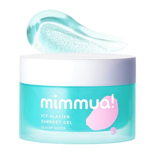 Ice Sorbet Soothing & Cooling Face Moisturizer | Non-Comedogenic Gel Cream for Fungal Acne | Pore Minimizer for Face Under | Makeup Primer | Niacinamide & Silica for Sebum Control | 3.38 Fl Oz