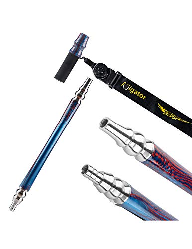 Alligator Bingo Shisha aus Edelstahl - Blue - inklusive Zubehör | LED Beleuchtung + Schlauch Set inkl. Mundstück… – Bild 4