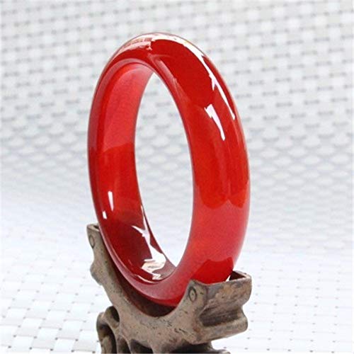 Bracelet en calcédoine agate rouge naturelle du Brésil pour femme élégante