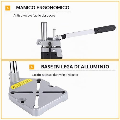 Supporto per trapano tavolo regolabile, Supporto verticale per trapano banco a colonna trapano colonna banco per foratura precisa profondità di foratura fino a 60 mm