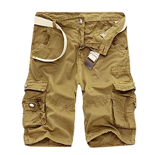 Salopette tactique d'extérieur coupe décontractée short de travail multi-poches homme