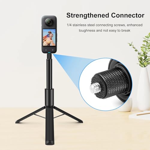 Image of Yantralay 122cm Invisible Stick + Tripod Extension Monopod for Insta360 X5 /X4 /X3, ONE R /RS, DJI Osmo Action Series - Lightweight Extendable Camera Accessory