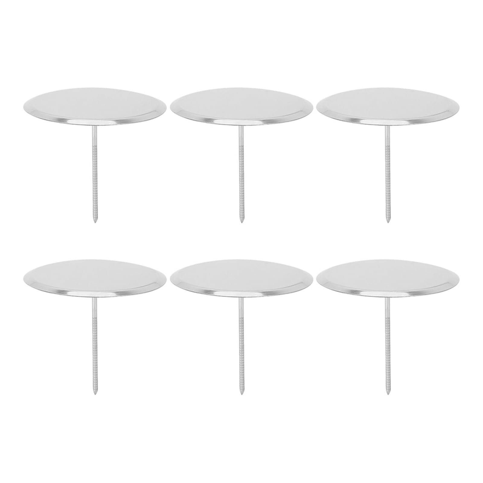 Luxshiny 6Pcs Cake Flower Nails Stainless Steel Reusable Pastry Decorating