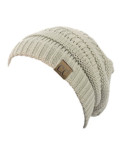 Image of Cambridge Select Thick Slouchy Knit Oversized Beanie Cap Hat