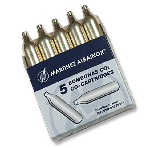 Albainox, 5 bombonas CO2, 12 gr. para Pistolas y carabinas