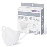 アイリスオーヤマ(IRIS OHYAMA) 立体マスク ふつう 20枚入 ホワイト DAILY FIT MASK Filter+ 息がしやすい 小顔 ふんわり耳紐