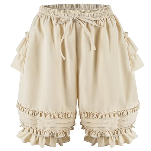 LSYYSKB Bloomers for Women Ruffled Lace Bloomers Shorts Ruffle