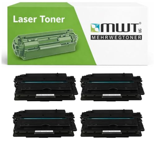 Toner compatible HP LaserJet M712 M725 CF214A 14A pack 4 cartouches encre imprimante laser