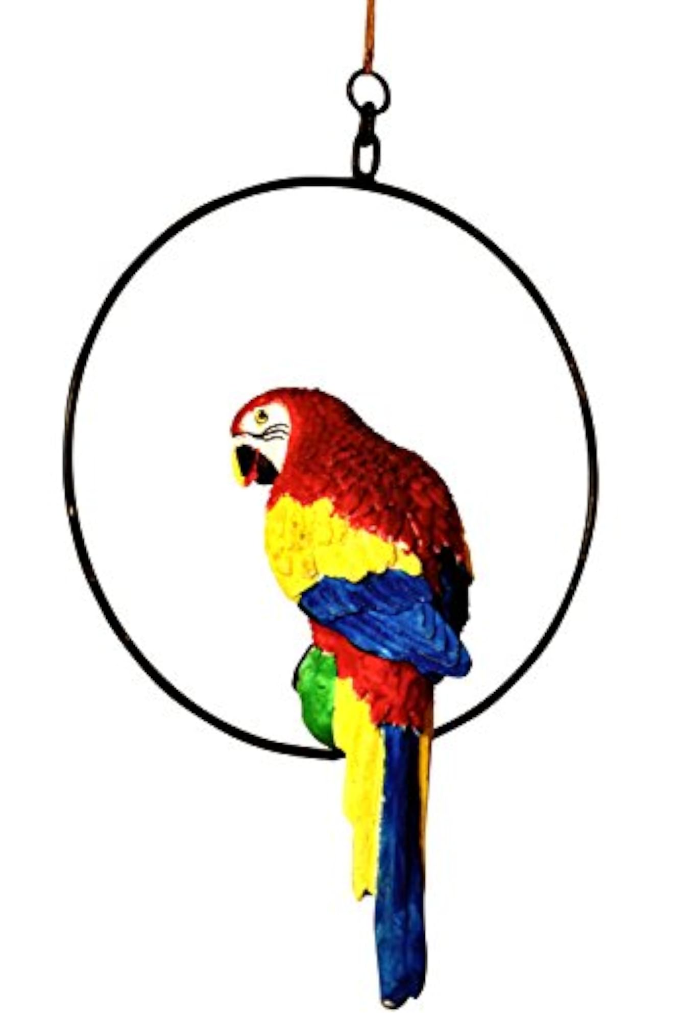MARINER'S Hanging Parrot for Home Décor, Vibrant Garden Accent