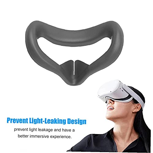 Berrywho VR Gezichtskompres, sweatproof VR Silicone Gaming Cover Eye, Vervanging Gezichtskompres voor Oculus Quest 2 VR… - Image 4