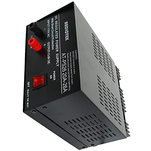 Audiotek -Output 26A Amp Mobile 13.8 Volt Dc Power Supply At-Ps26 #TOP2