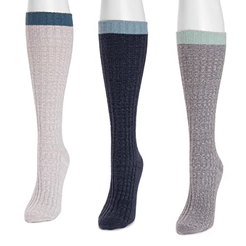 Image of MUK LUKS Womens 3 Pair Pack Slouch