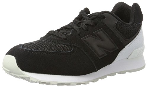 New Balance Kid's 574 V1 Classic Sneaker, Black/White, 10 M US Toddler