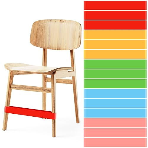 PLULON 15 Stück Stuhlbänder für Kinder mit zappelnden Füßen, bunte Stuhlbänder, Schreibtische, dehnbares Fußband, ADHS, sensorische, flexible Bänder für das Klassenzimmer zu Hause