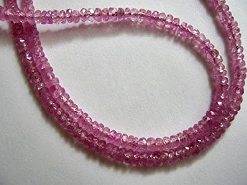 Fil tourmaline rose facettée 2.5mm pour réparer et personnaliser vos bijoux fins en perle