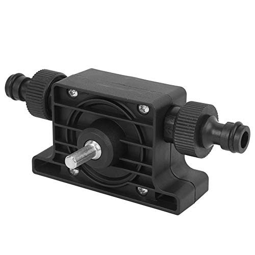 Miniaturölpumpe Ölpumpe Tragbare Selbstansaugende elektrische Bohrmaschine Pumpe Kompaktwasser Kraft Wasserpumpen Haushalts mit 2-teiligem Anschluss (Schwarze Ölpumpe)