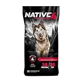 NATIVE Performance Dog Food | Chicken Meal and Rice Formula | No Filler or Bi-Products | High Energy Level 4 | 40 Pound Bag