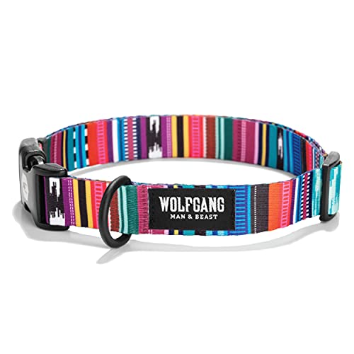 Wolfgang-Premium-Adjustable-Dog-Training-Collar-for-Small-Medium-Large-Dogs-Made-in-USA-Quetzal-Print-Large-1-Inch-x-18-26-Inch